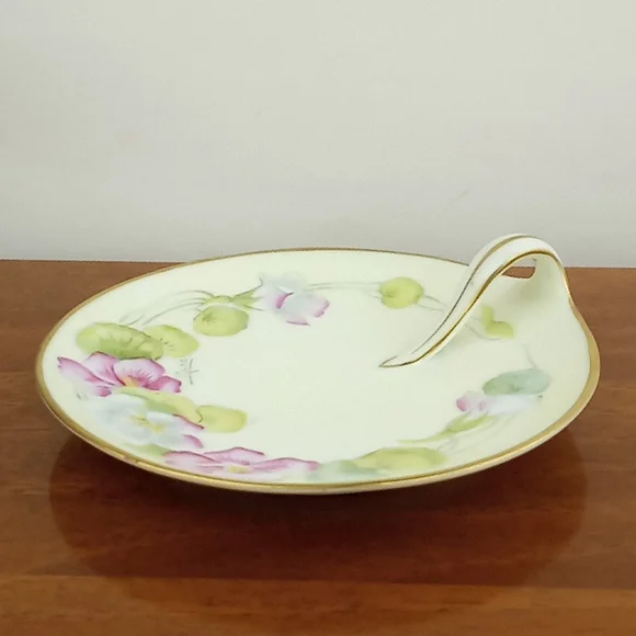 Vintage P.T. hand painted Bavaria Tirscenreuth appetizer plate art nouveau - Picture 2 of 9
